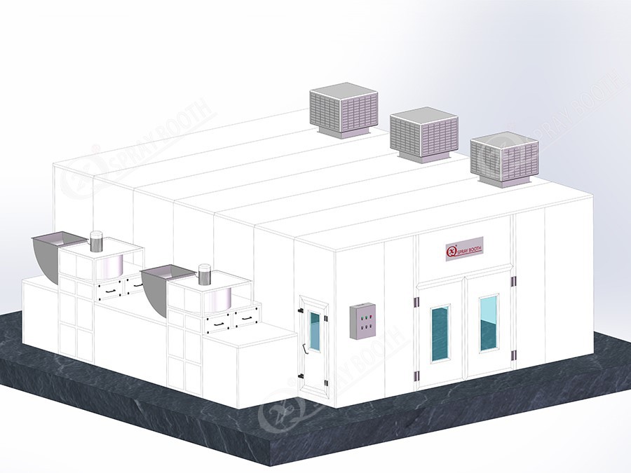 Water Painting Spray Booth For Car Bumper 2 Water Painting Spray Booth For Car Bumper 2