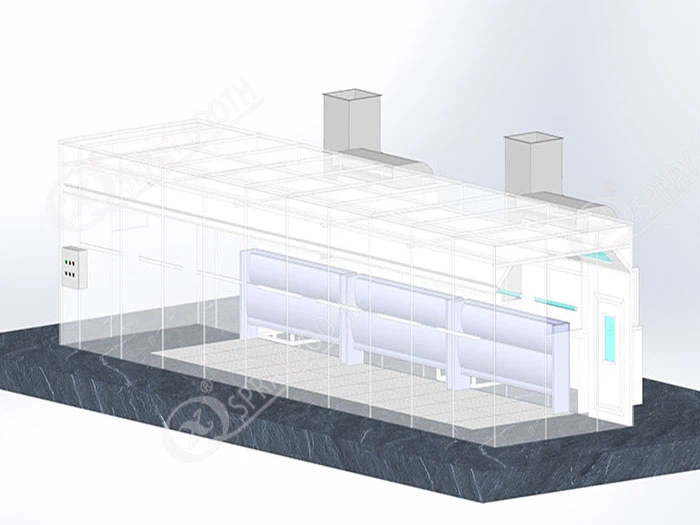 Water Painting Spray Booth For Car Bumper 4 Water Painting Spray Booth For Car Bumper 4